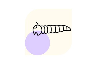 Yemek solucanı, vektör, piksel mükemmel, illüstratör dosyası