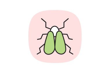 Whitefly, vektör, piksel mükemmel, illüstratör dosyası