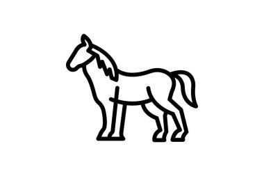 At, vektör, piksel mükemmel, çizer dosyası