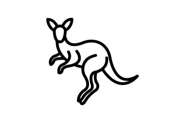 Kanguru, vektör, piksel mükemmel, illüstratör dosyası