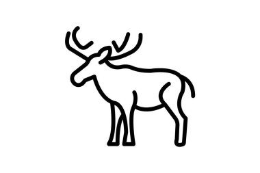 Moose, vektör, piksel mükemmel, illüstratör dosyası