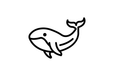 Balina, vektör, piksel mükemmel, illüstratör dosyası