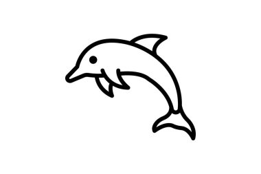 Yunus, vektör, piksel mükemmel, illüstratör dosyası