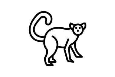 Lemur, vektör, piksel mükemmel, illüstratör dosyası