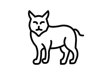 Cougar, vektör, piksel mükemmel, illüstratör dosyası