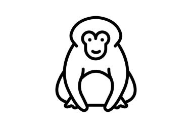 Orangutan, vektör, piksel mükemmel, illüstratör dosyası