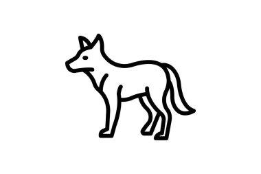 Dingo, vektör, piksel mükemmel, çizer dosyası