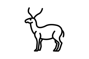 Saiga, vektör, piksel mükemmel, illüstratör dosyası