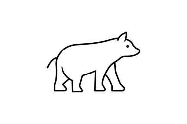 Ayı, vektör, piksel mükemmel, çizer dosyası