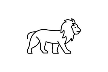 Aslan, vektör, piksel mükemmel, illüstratör dosyası