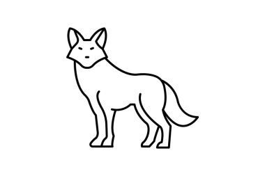 Tilki, vektör, piksel mükemmel, çizer dosyası