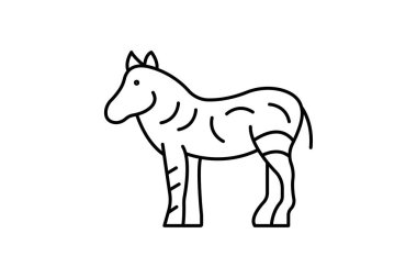 Zebra, vektör, piksel mükemmel, illüstratör dosyası