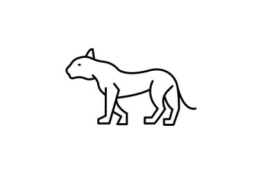 Çita, vektör, piksel mükemmel, çizer dosyası