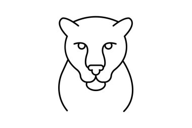 Jaguar, vektör, piksel mükemmel, illüstratör dosyası