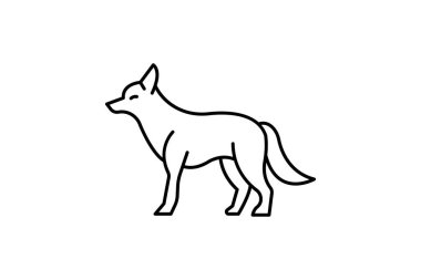 Çakal, vektör, piksel mükemmel, illüstratör dosyası