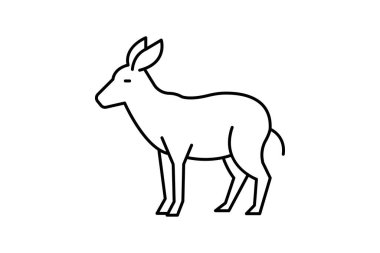 Okapi, vektör, piksel mükemmel, illüstratör dosyası