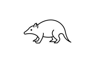 Tenrec, vektör, piksel mükemmel, illüstratör dosyası