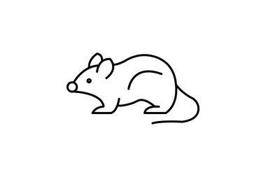 Tarla faresi, vektör, piksel mükemmel, çizer dosyası