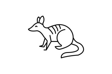 Numbat, vektör, piksel mükemmel, illüstratör dosyası