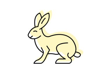 Tavşan, vektör, piksel mükemmel, illüstratör dosyası