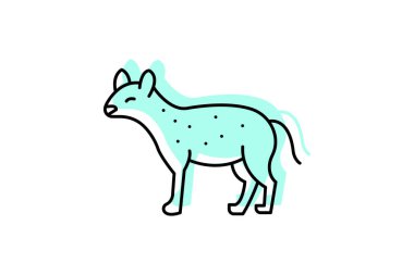 Sırtlan, vektör, piksel mükemmel, çizer dosyası