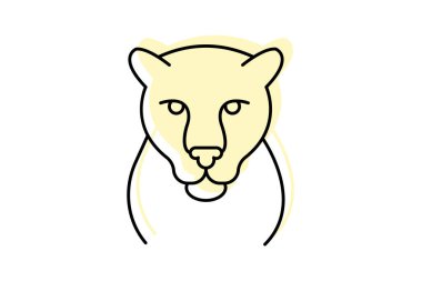 Jaguar, vektör, piksel mükemmel, illüstratör dosyası