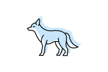 Çakal, vektör, piksel mükemmel, illüstratör dosyası