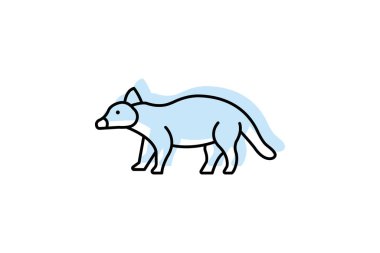 Binturong, vektör, piksel mükemmel, illüstratör dosyası