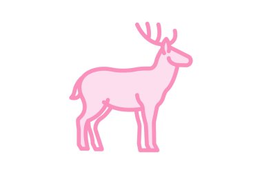 Geyik, vektör, piksel mükemmel, illüstratör dosyası