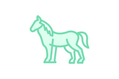 At, vektör, piksel mükemmel, çizer dosyası