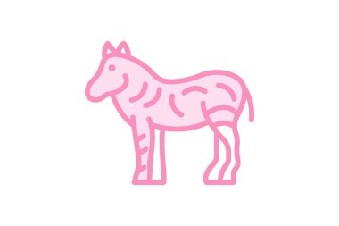 Zebra, vektör, piksel mükemmel, illüstratör dosyası