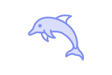 Yunus, vektör, piksel mükemmel, illüstratör dosyası