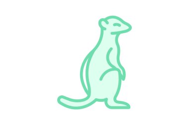 Meerkat, vektör, piksel mükemmel, illüstratör dosyası