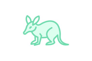 Yer domuzu, vektör, piksel mükemmel, illüstratör dosyası