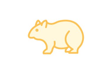 Wombat, vektör, piksel mükemmel, illüstratör dosyası