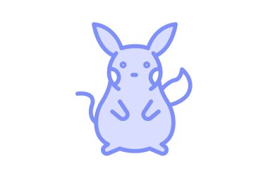 Pika, vektör, piksel mükemmel, çizer dosyası