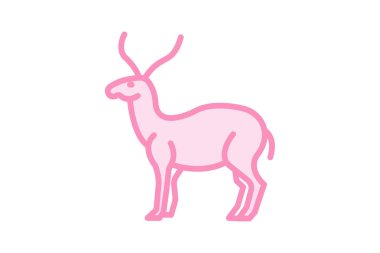 Saiga, vektör, piksel mükemmel, illüstratör dosyası