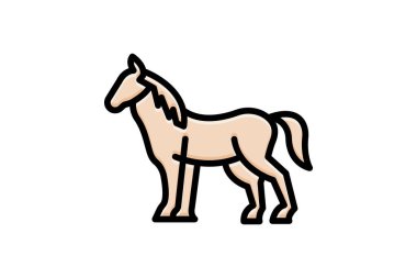 At, vektör, piksel mükemmel, çizer dosyası