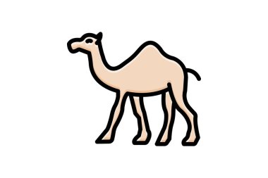 Deve, vektör, piksel mükemmel, illüstratör dosyası