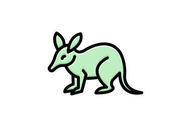 Yer domuzu, vektör, piksel mükemmel, illüstratör dosyası