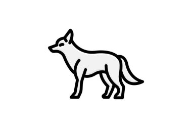 Çakal, vektör, piksel mükemmel, illüstratör dosyası