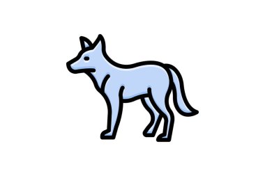 Dingo, vektör, piksel mükemmel, çizer dosyası