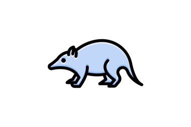 Tenrec, vektör, piksel mükemmel, illüstratör dosyası