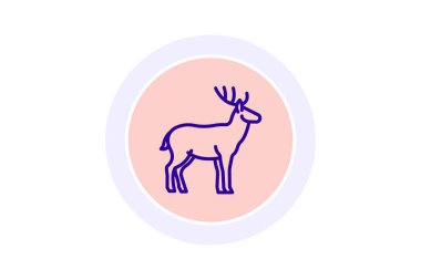 Geyik, vektör, piksel mükemmel, illüstratör dosyası