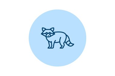 Rakun, vektör, piksel mükemmel, illüstratör dosyası