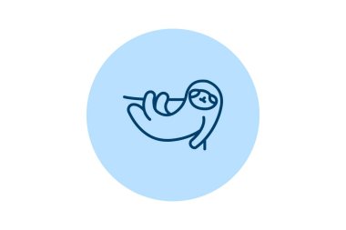 Tembellik, vektör, piksel mükemmel, illüstratör dosyası