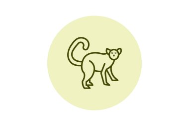 Lemur, vektör, piksel mükemmel, illüstratör dosyası