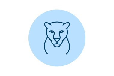 Jaguar, vektör, piksel mükemmel, illüstratör dosyası