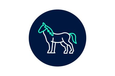 At, vektör, piksel mükemmel, çizer dosyası