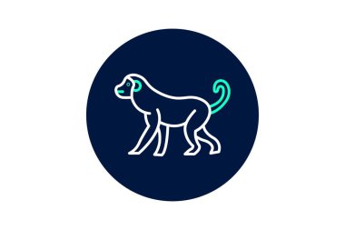 Maymun, vektör, piksel mükemmel, çizer dosyası